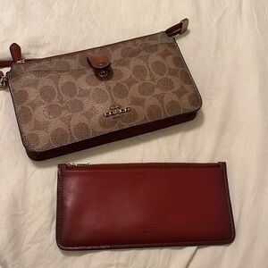 COACH Crossbody Wallet Bag (Brown)